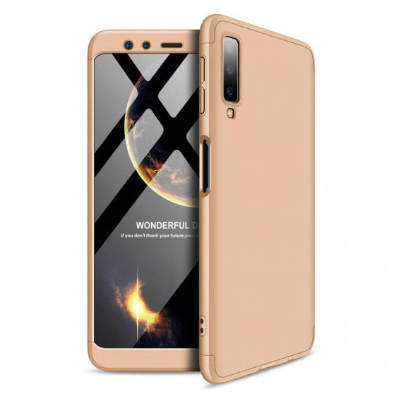 Аксессуар для смартфона LikGus Case 360° Gold for Samsung A750 Galaxy A7 2018