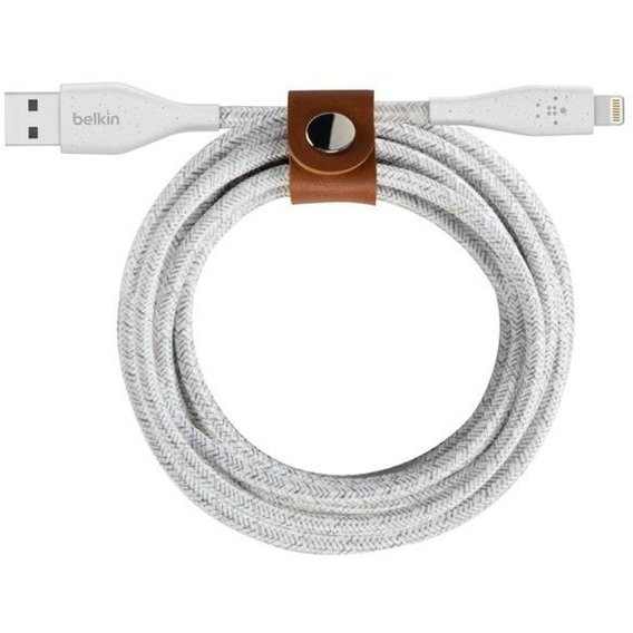 Кабель Belkin USB Cable to Lightning DuraTek Plus 1.2m White (F8J236BT04-WHT)