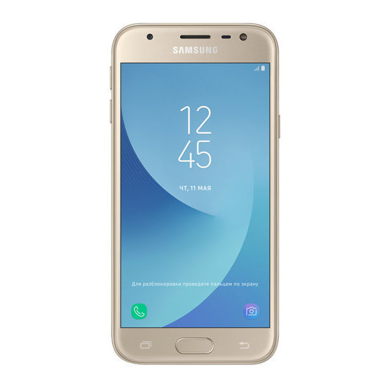 Смартфон Samsung Galaxy J3 2017 Dual SIM Gold J330F (UA UCRF)