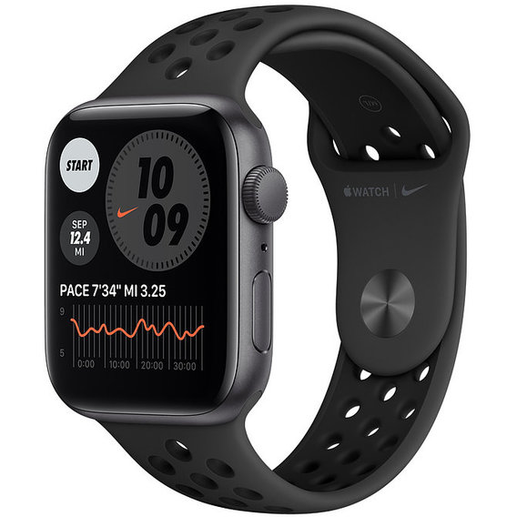 Apple Watch Nike SE 44mm GPS+LTE Space Gray Aluminum Case with Anthracite/Black Nike Sport Band (MG063)