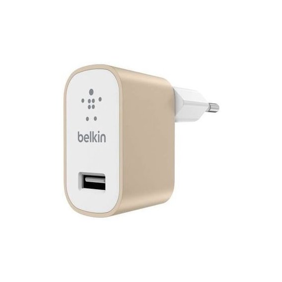 Зарядное устройство Belkin USB Wall Charger Mixit Premium 2.4A Gold (F8M731vfGLD)