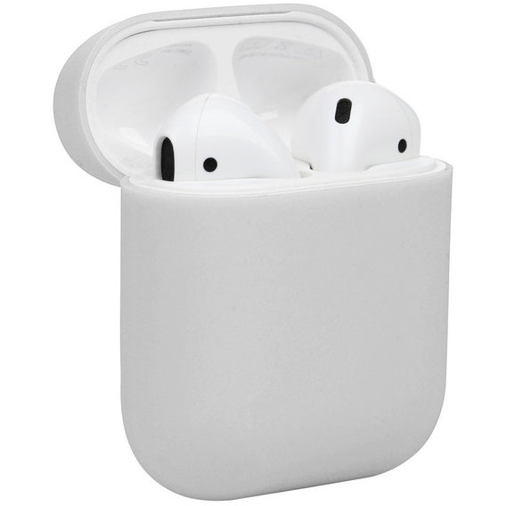 Чехол для наушников BeCover Silicone Case White (703352) for Apple AirPods