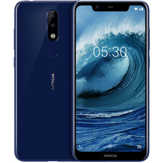 Смартфон Nokia X5 32gb Blue