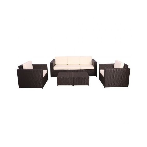 Комплект мебели AMF Santo из ротанга Elit (SC-B9508) Brown MB1034 ткань A13815 (516783)