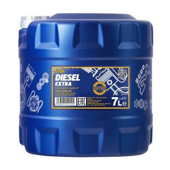 Моторное масло Mannol Diesel Extra 10W-40, 7л (MN7504-7)
