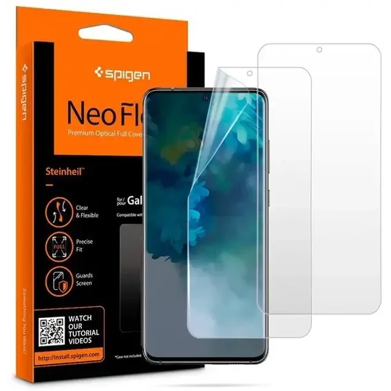 Аксессуар для смартфона Spigen Neo Flex Screen Protector 2 Pack (AFL00655) for Samsung G980 Galaxy S20