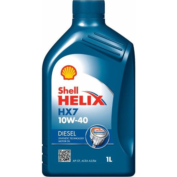 Моторное масло SHELL Helix Diesel HX7 10W-40 1л