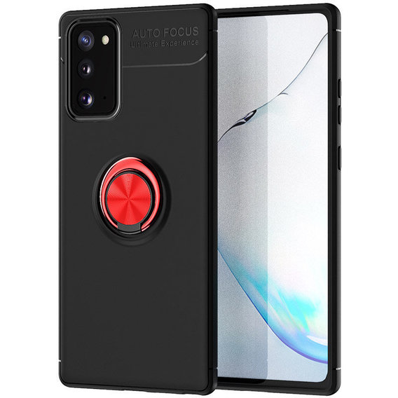 Аксессуар для смартфона TPU Case TPU PC Deen ColorRing Magnetic Holder Black/Red for Samsung N980 Galaxy Note 20