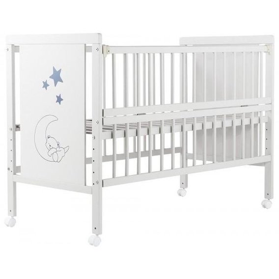 Детская кроватка Babyroom Медвежонок M-01 белый (624460)
