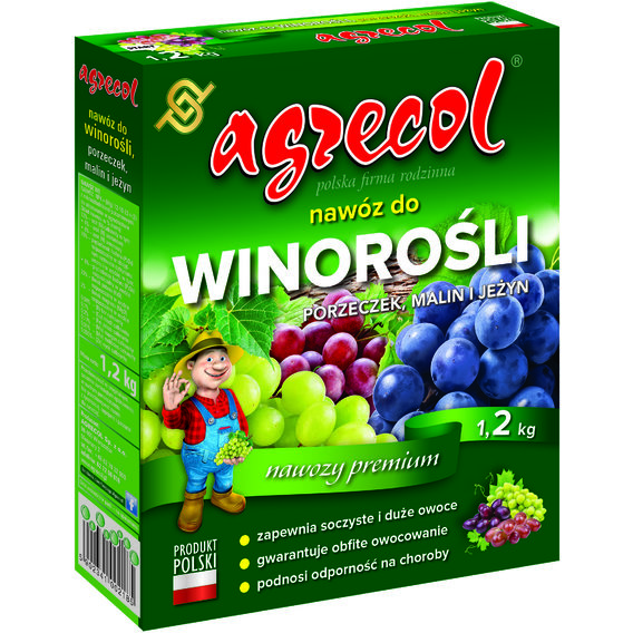 Добриво Agrecol для винограду малини і смородини, 1.2кг (218)