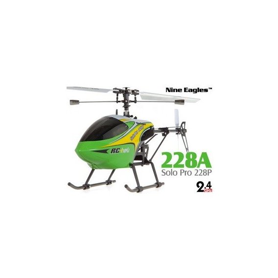 Вертолет Nine Eagles Solo PRO 228P электро 2.4ГГц 4CH зелёный RTF