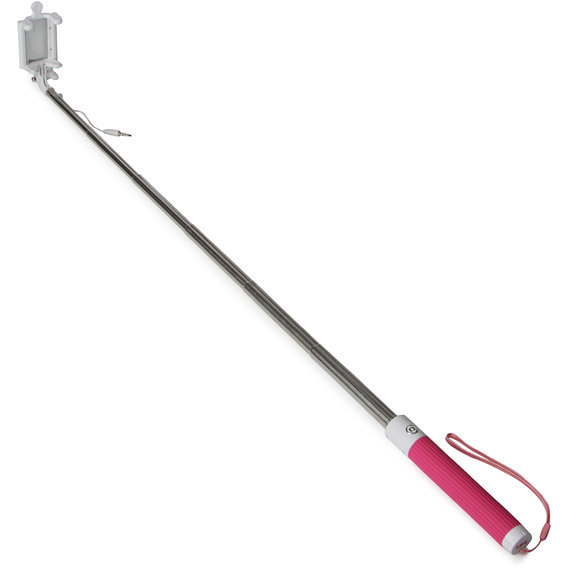 UFT Selfie Stick SS10 Pink 80cm with Mini-jack 3.5 and Mirror (uftss10pink)