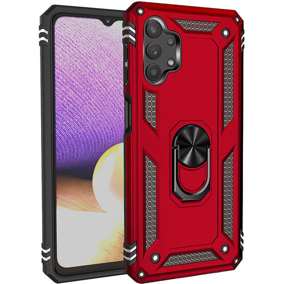 Аксессуар для смартфона Mobile Case Shockproof Serge Magnetic Ring Red for Samsung A325 Galaxy A32