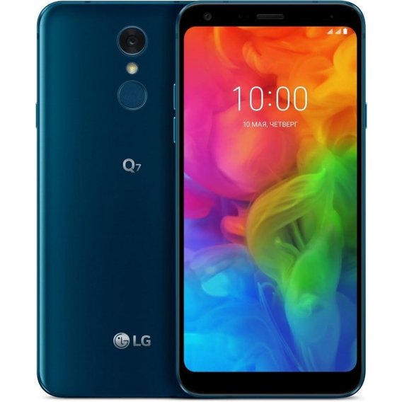Смартфон LG Q7 3/32Gb Dual SIM Moroccan Blue