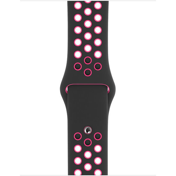 Аксессуар для Watch Apple Sport Band Nike Black/Pink Blast (MWU72) for Apple Watch 38/40/41mm