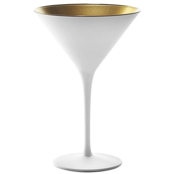 Бокал Stoelzle Olympic для мартини матовый-белый/золотой 240 мл (109-1408625)