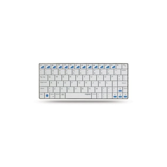 Клавіатура Rapoo Bluetooth Ultra-slim Keyboard for iPad white (E6300)