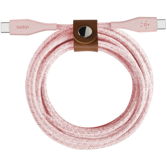 Кабель Belkin Cable USB-C to USB-C DuraTek Plus 1.2m Pink (F8J241BT04-PNK)