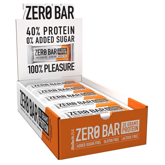 Протеиновые батончики ZERO Bar BioTechUSA 20х50 g / Caramel