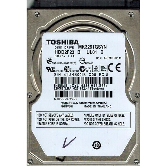 Внутренний жесткий диск Toshiba MK3261GSYN RB