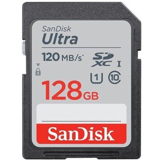 Карта памяти SanDisk 128GB SDXC Ultra C10 UHS-I (SDSDUNB-128G-GN6IN)