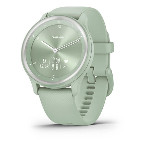 Смарт-часы Garmin Vivomove Sport Cool Mint Case and Silicone Band with Silver Accents (010-02566-03)