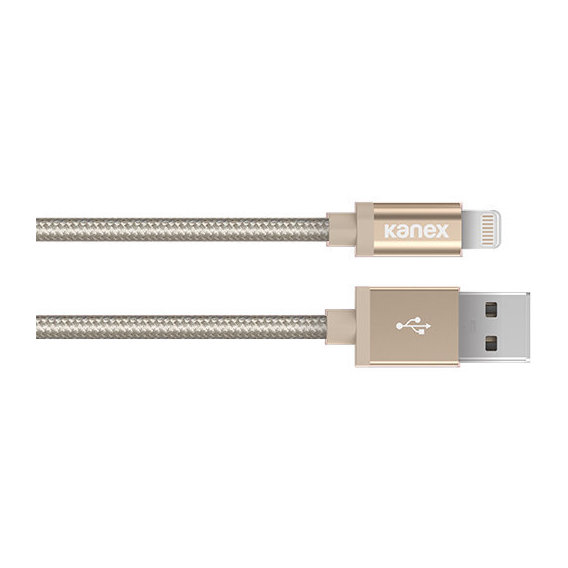 Кабель Kanex USB Cable to Lightning Premium DuraBraid 1.2m Gold (K8PIN4FPGD)