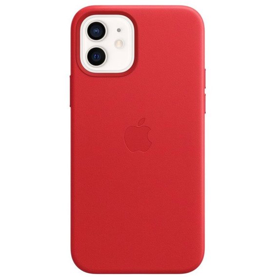 Аксессуар для iPhone Apple Leather Case with MagSafe (PRODUCT) Red (MHKD3) for iPhone 12/iPhone 12 Pro