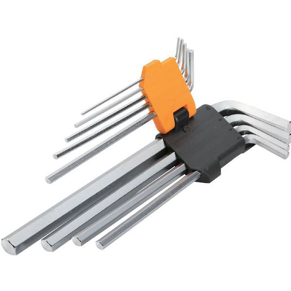 Комплект шестигранных закругленных ключей Tolsen 9 шт 1.5-10мм (20053)