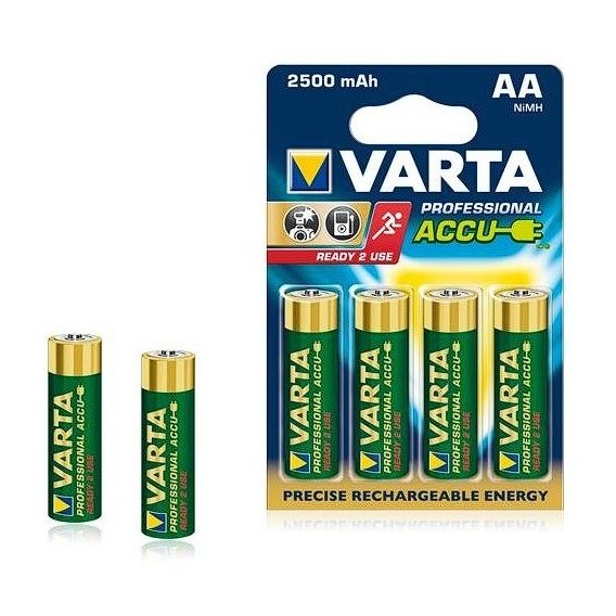 Varta AA 2500mAh NiMh 4pcs Professional (05716101404)