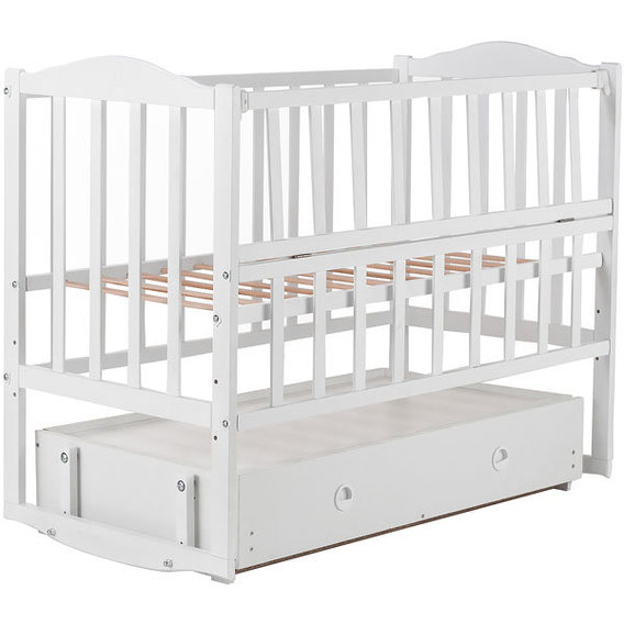Детская кроватка Babyroom Зайчонок маятник ZL-301 белая (624701)