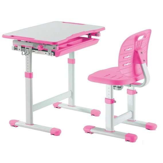 Комплект FunDesk Парта и стул-трансформеры Piccolino III Pink