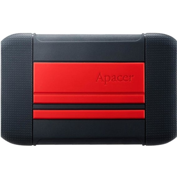 Внешний жесткий диск Apacer AC633 2 TB Power Red X Tough Black (AP2TBAC633R-1)