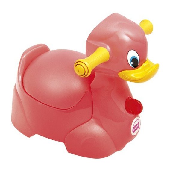Детский горшок Ok Baby Quack с ручками, красный (37070010/32)