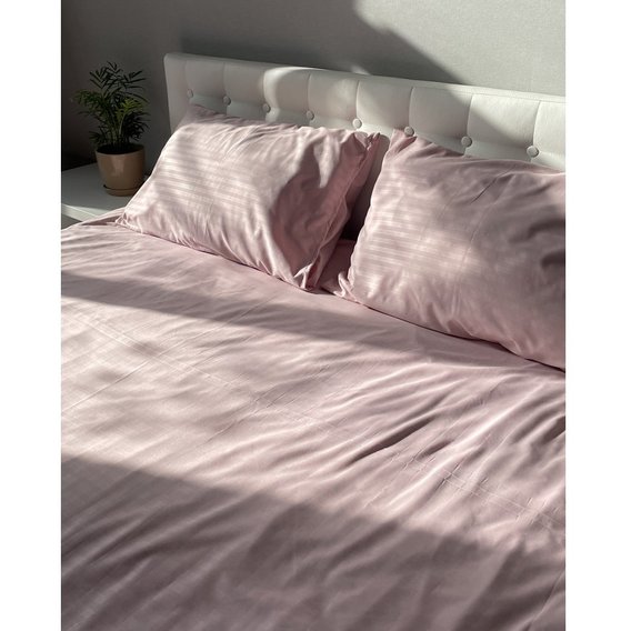 Комплект постельного белья Emily Fiber Roze Stripe микрофибра розовый полуторный (94031263)