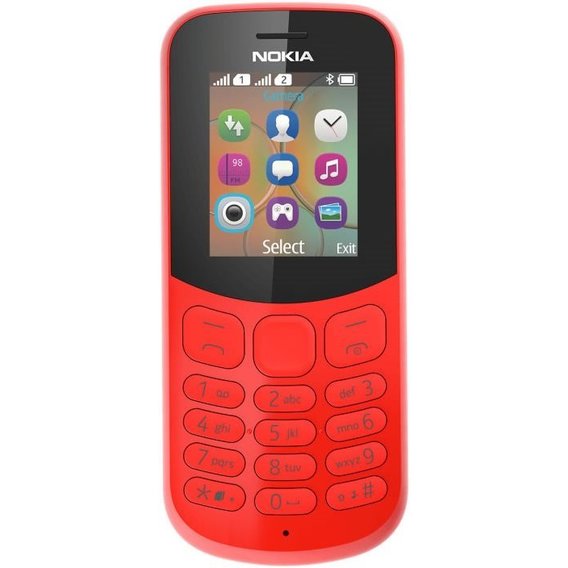 Мобильный телефон Nokia 130 Dual NEW Red (UA UCRF)