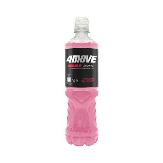 Ізотонічний напій Isotonic Sports Drink 4 MOVE 750 ml / strawberries and watermelon