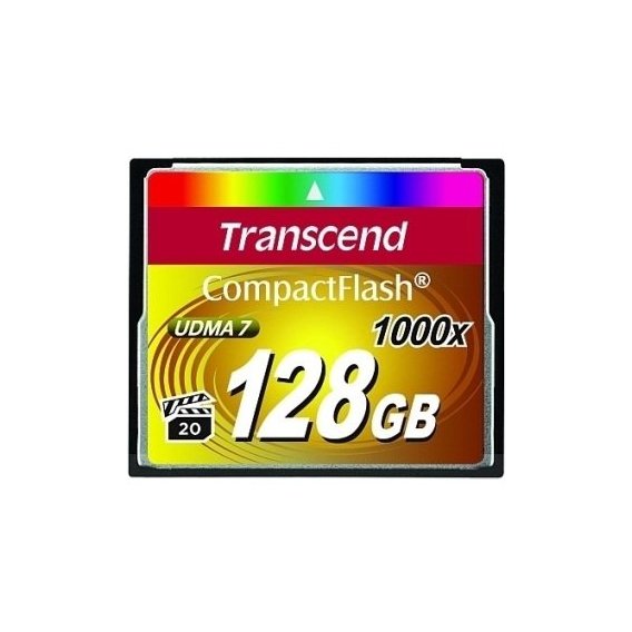 Карта памяти Transcend 128GB CompactFlash 1000X (TS128GCF1000)