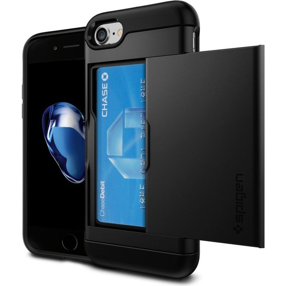 Аксессуар для iPhone Spigen Slim Armor CS Black (Spigen-043CS20528) for iPhone 8 Plus/iPhone 7 Plus