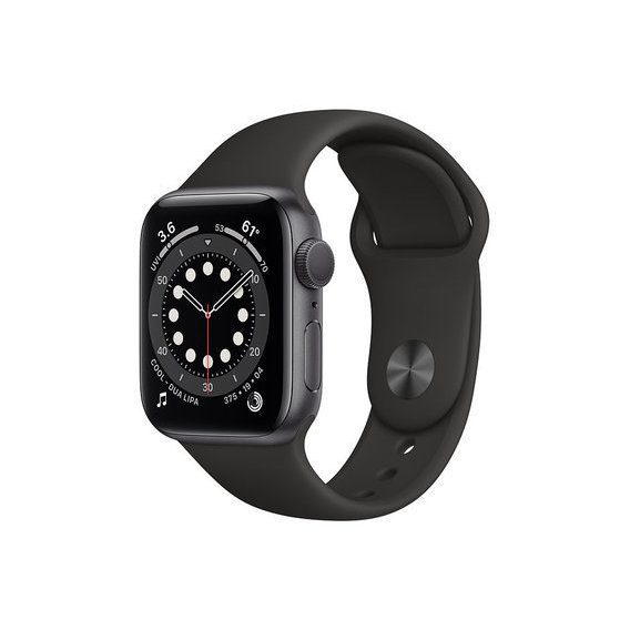 Apple Watch Series 6 40mm GPS Space Gray Aluminum Case with Black Sport Band (MG133) UA