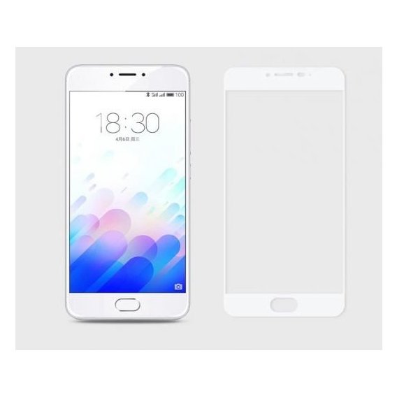 Аксессуар для смартфона Tempered Glass White for Meizu M3 Note