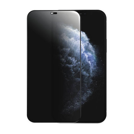 Аксессуар для iPhone ZK Premium Tempered Glass 2.5D Anti-spy 0.26mm Black for iPhone 14 | 13 | 13 Pro