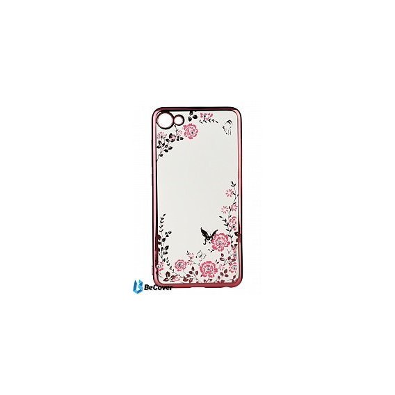 Аксессуар для смартфона BeCover Flowers Series Pink for Meizu U10