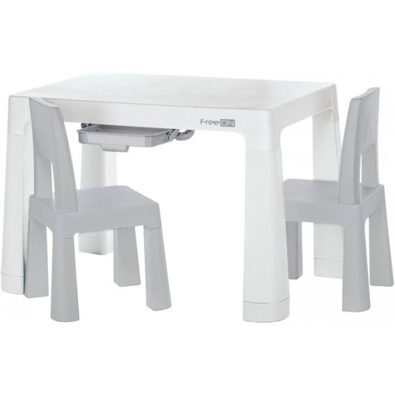 Комплект (стол и стулья) FreeON NEO White-Grey (46620)