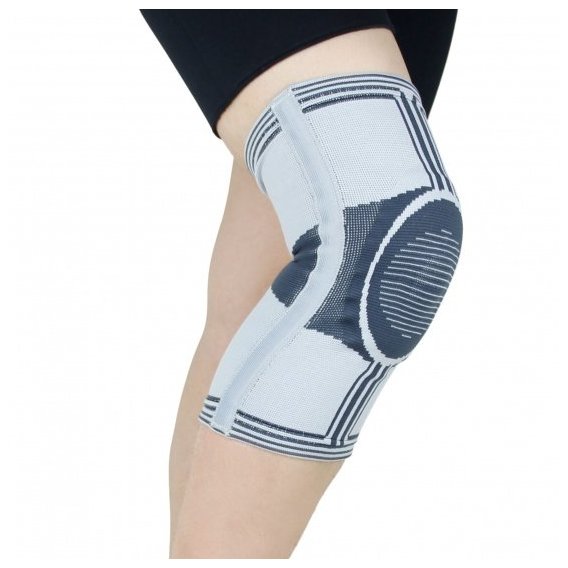 Бандаж коленного сустава Doctor Life Актив усиленный размер XXL серый (А7-049)