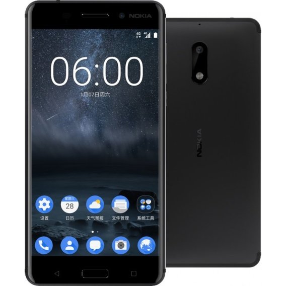 Смартфон Nokia 6 32GB Dual Black
