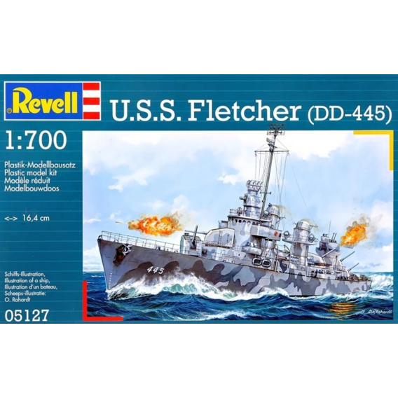 Модель Revell Эсминец U.S.S. Fletcher 1:700 (5127)