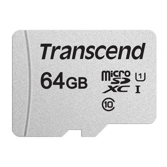 Карта памяти Transcend 64GB microSDXC Class 10 UHS-I U1 (TS64GUSD300S)