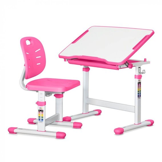 Комплект Evo-kids Ergo стол и стул розовый (Evo-06 Ergo PN)