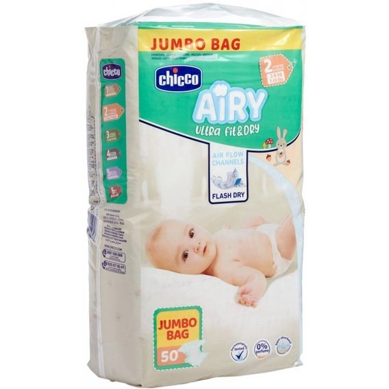 Подгузники детские Chicco AIRY размер Mini 3-6 кг 50 шт (11234.00)